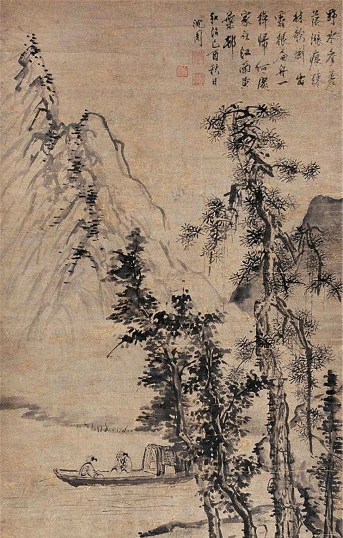 明代吴门画派代表人物沈周山水画作品欣赏