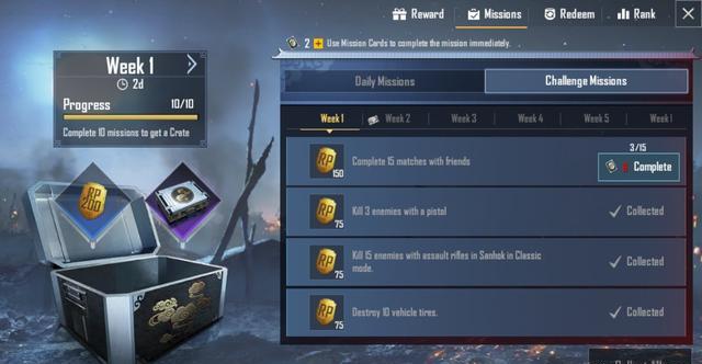 刺激战场：国际服S9赛季第一周手册任务讲解