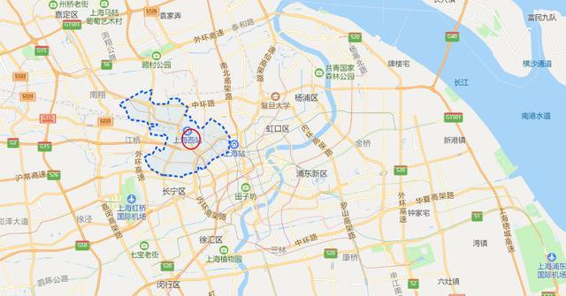 上海市浦西地图图片