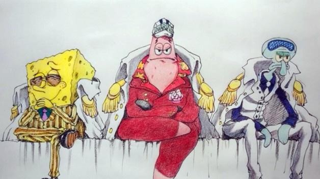 海贼王:怪不得赤犬那么强,真面目暴露,原来是派大星!