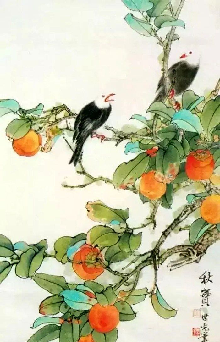 现代工笔花鸟画名家,田世光9幅唯美绘画作品欣赏