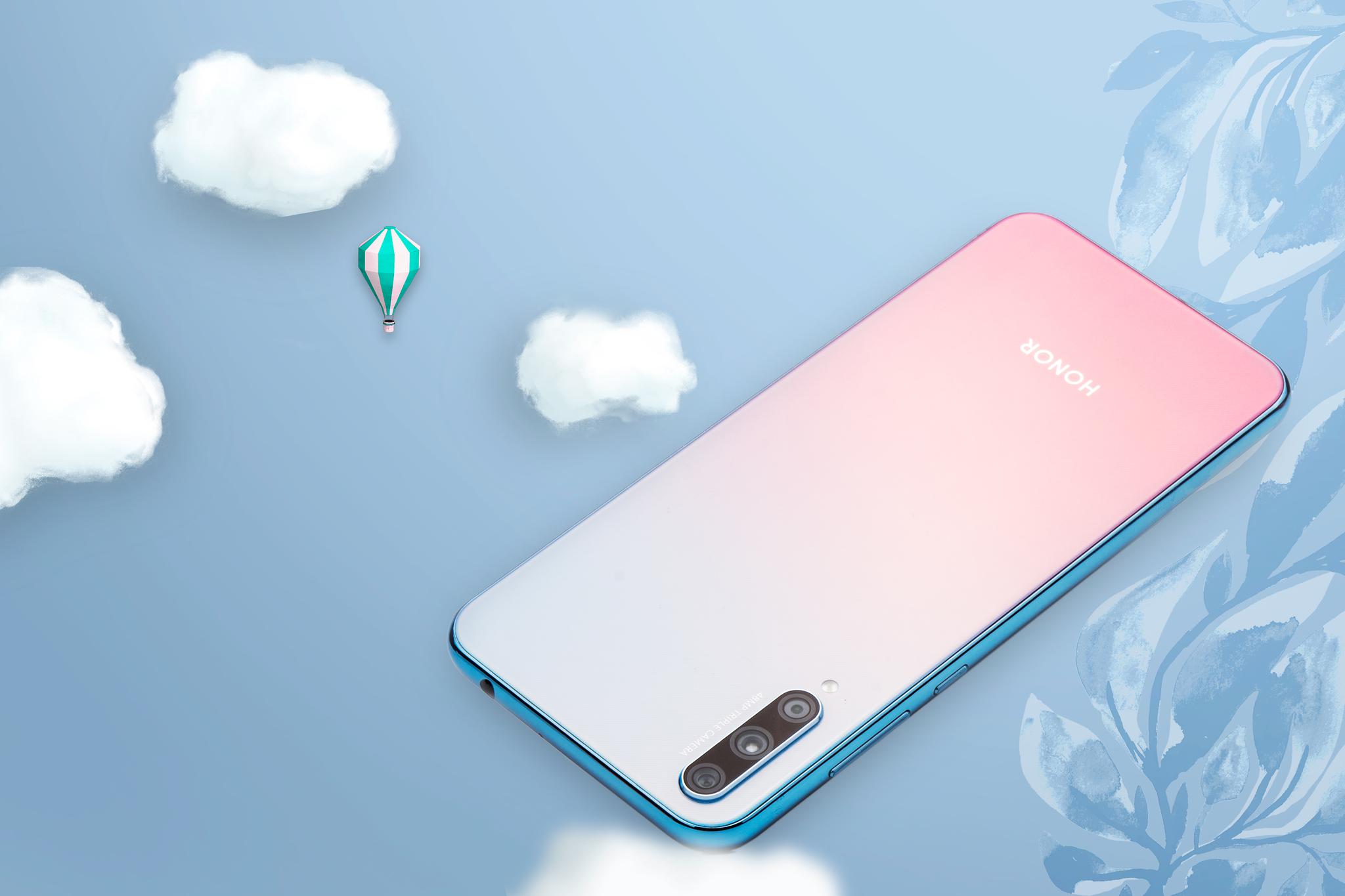 荣耀20青春版图赏幻彩渐变彰显年轻个性