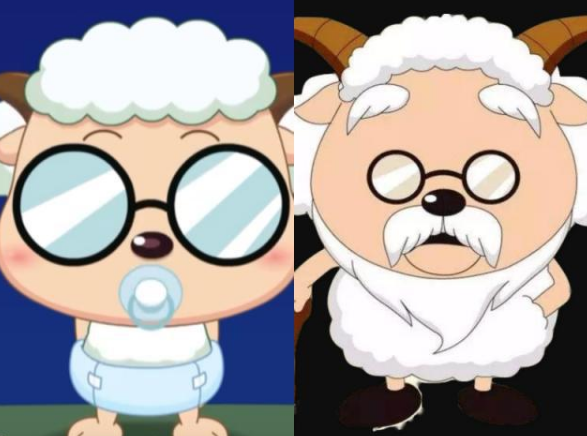 喜羊羊当小绵羊们变老后懒羊羊依旧可爱喜羊羊却坐上了轮椅