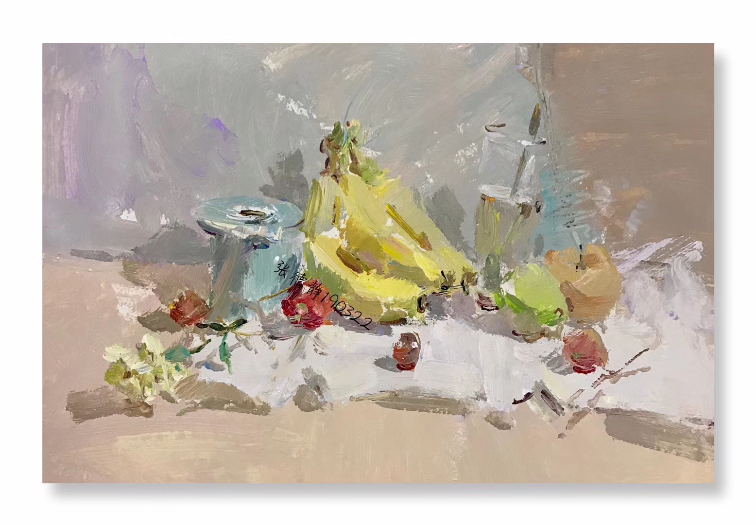 张德静色彩静物色稿作品放送