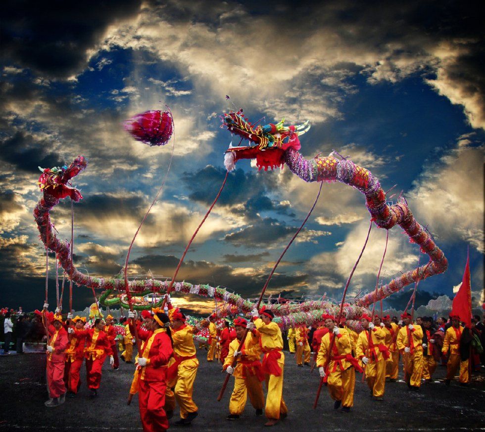 飞龙迎新,城步吊龙,苗族飞龙,没有见过的另一类神奇的舞龙表演_高清