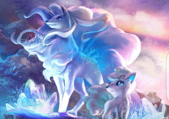 的高贵优雅和漂亮,据说阿罗拉形态九尾的存在就是为了克制龙系宝可梦