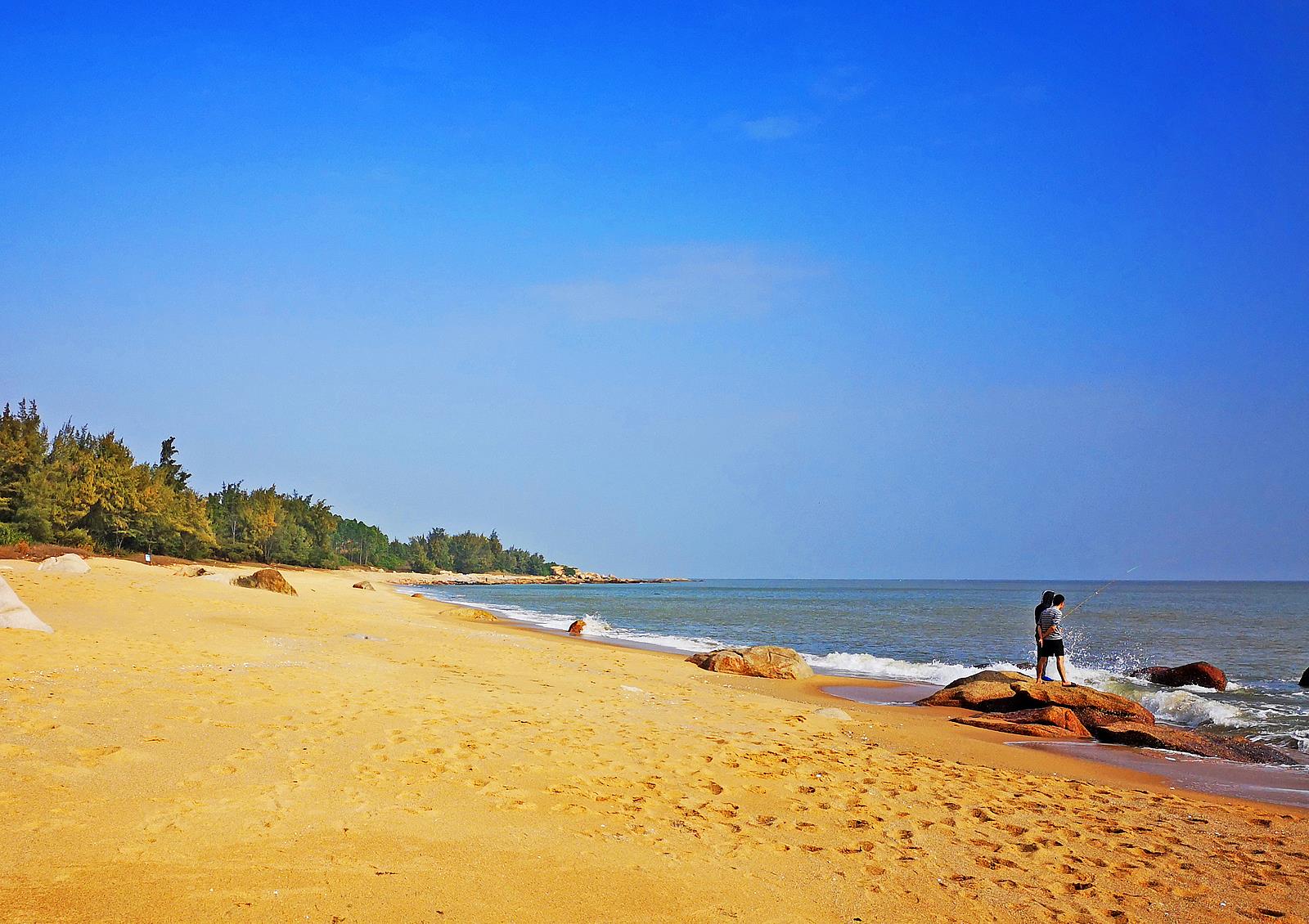 广东江门台山免费沙滩,遛娃亲子游,露营,赶海,吃海鲜都不错!