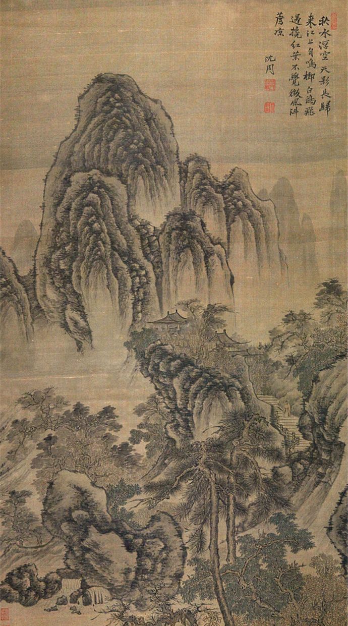 明代吴门画派代表人物沈周山水画作品欣赏