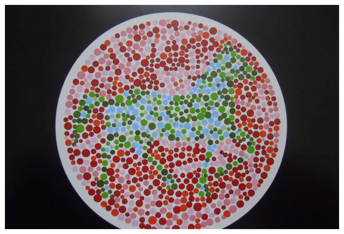 这才是真正的色觉检测图,很多人可能要暴露了!