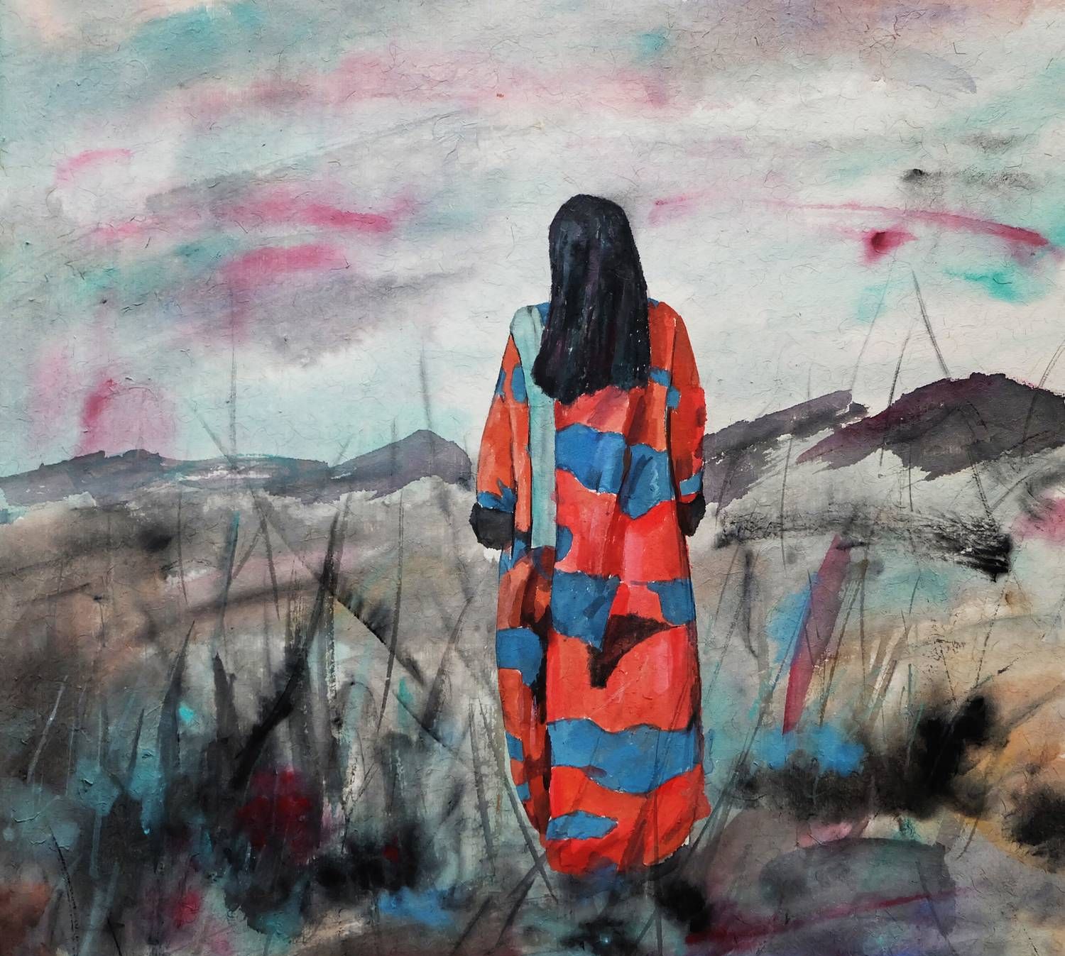 当代青年艺术家刘海轮的纸本水彩绘画作品欣赏