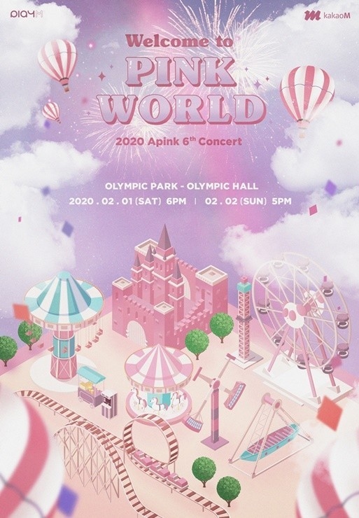 Apink个人演唱会《Welcome to PINK WORLD》今天开始售票