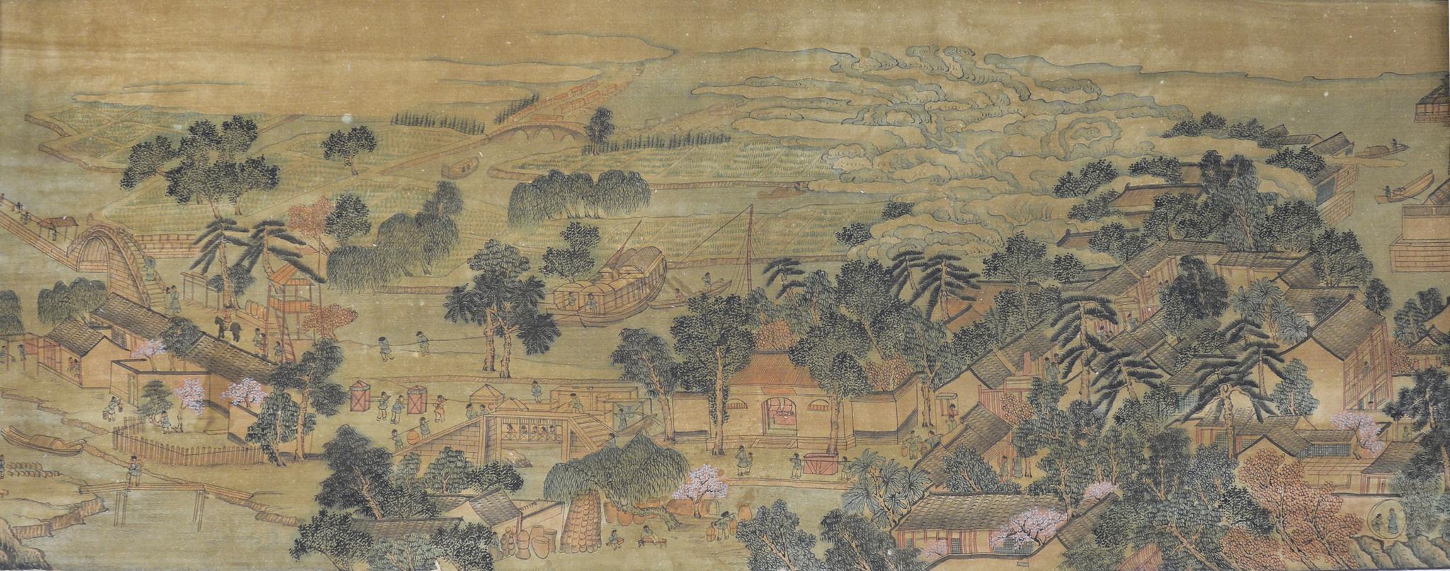 盛轩典藏清代宫廷画师徐扬用时24年恢弘巨作盛世滋生图