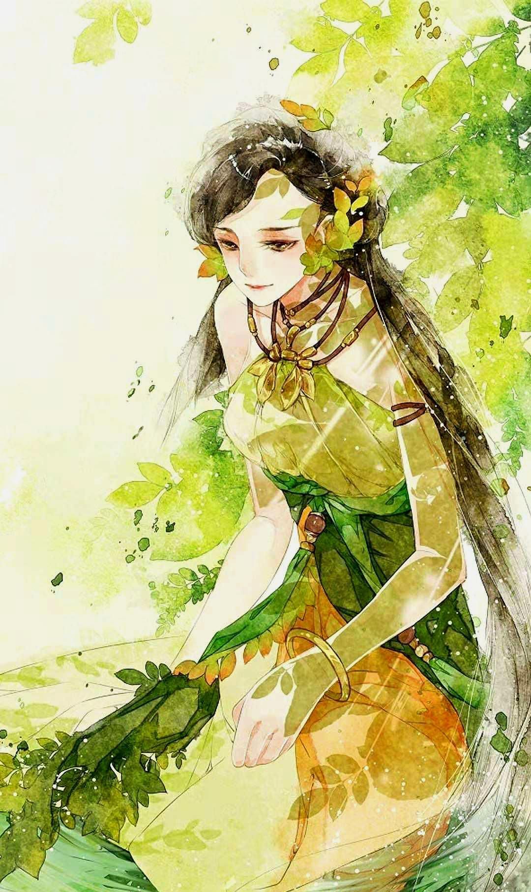 古风美女壁纸 偶作小红桃杏色 闲雅 尚馀孤瘦雪霜姿