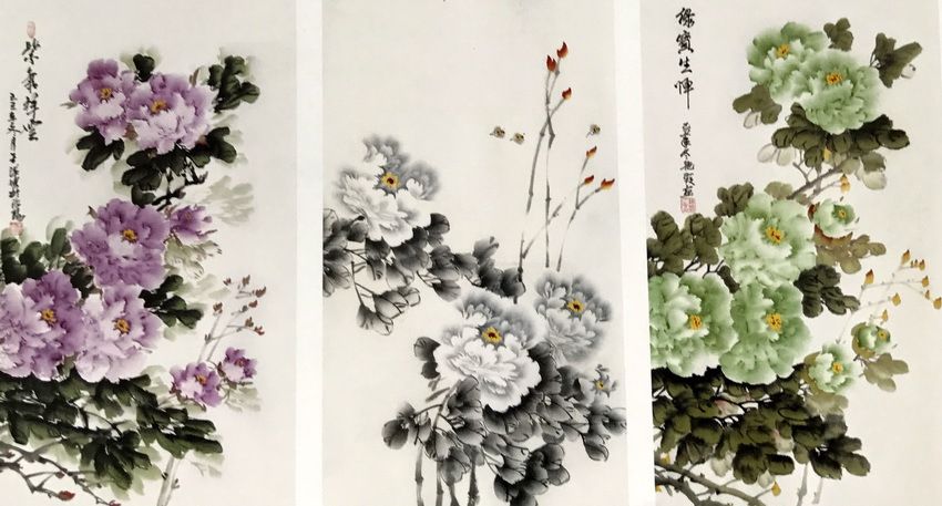 百态映朝霞,芬芳比君子——洛阳平乐国画牡丹