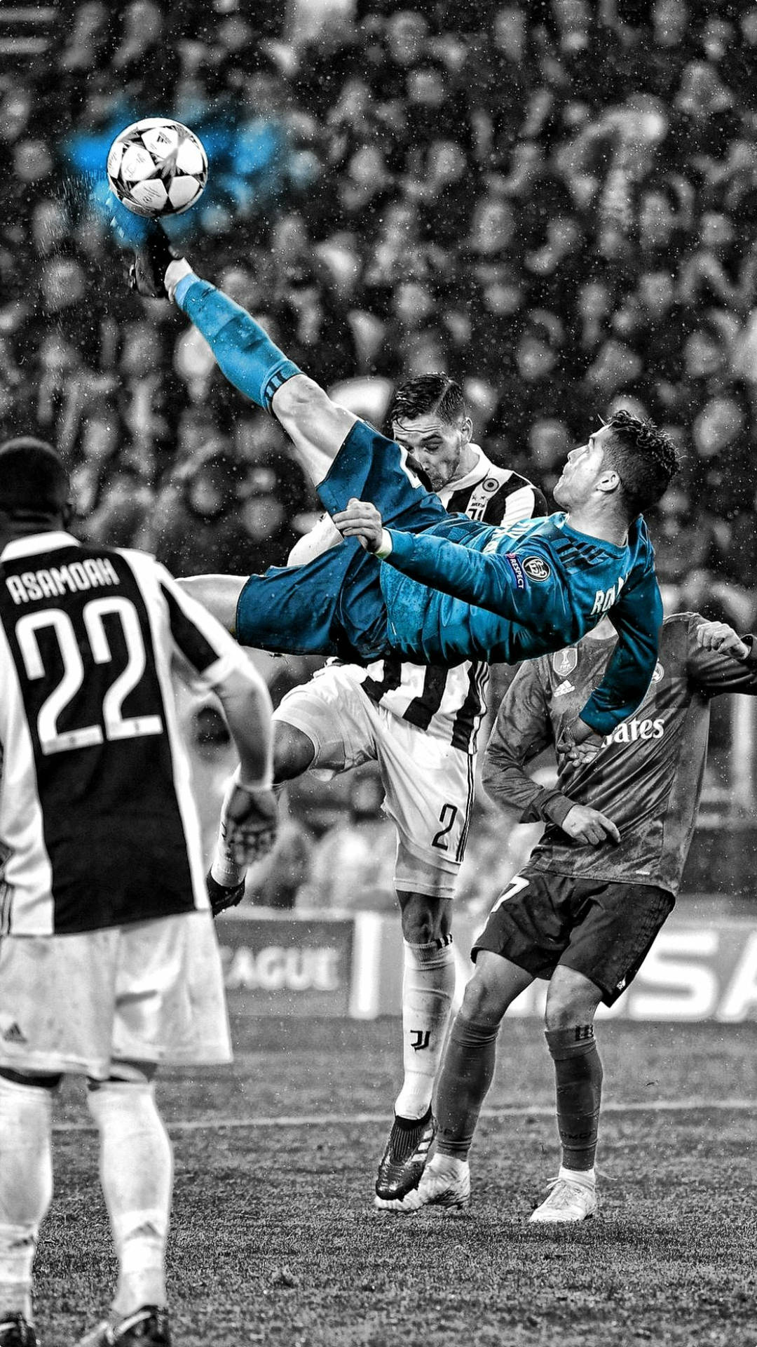 c罗欧冠倒勾一周年!九张高清无水印壁纸,喜欢的拿走!