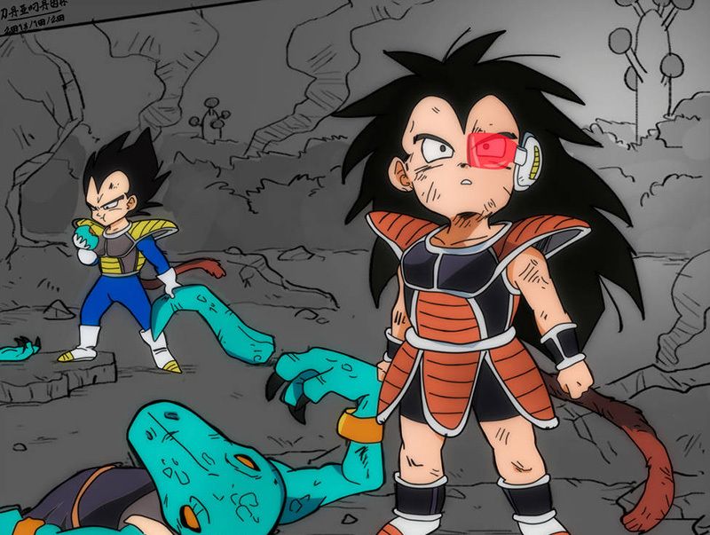龙珠孙悟空虐杀大哥拉蒂兹与贝吉塔成为好基友