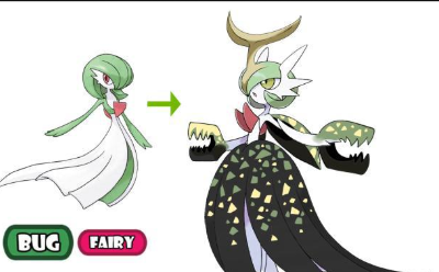 精灵宝可梦 沙奈朵的8种 新mega 飞行属性变 小仙女 超美