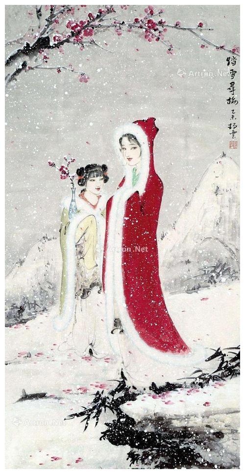 国画里踏雪寻梅图——意蕴之美、人品之美、空灵之美|梅图|意蕴|驴_新浪新闻