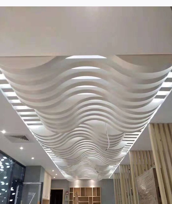弧形铝方通造型应用效果图集