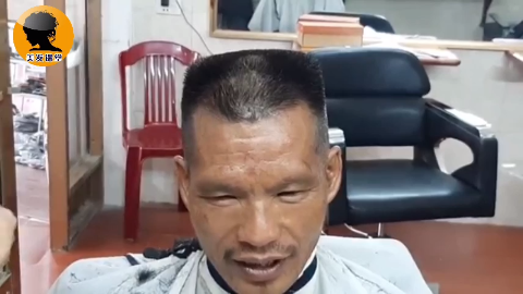 大叔要剪平头,一定要剪很方的发型