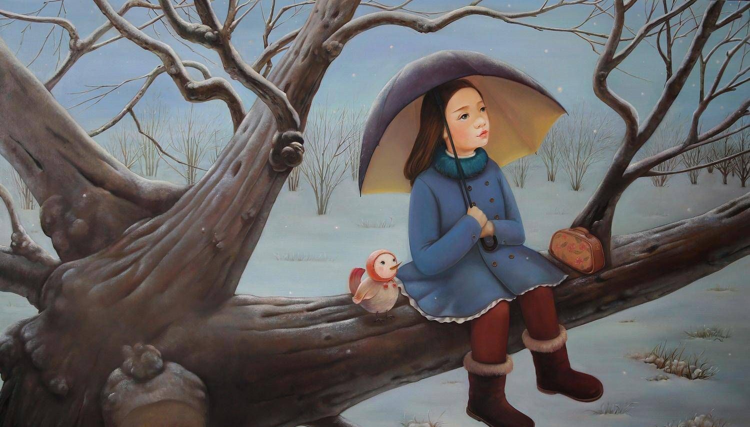 北京电影学院美术系毕业生孙莹的最新唯美绘画作品
