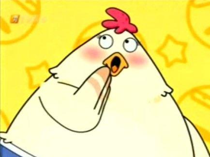 因为这只母鸡是《喜羊羊与灰太狼》里面潇洒哥的妈妈.