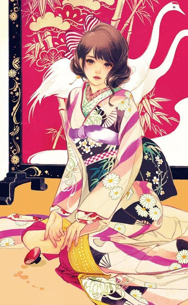 一组生动细腻的日本卡通浮世绘插画_高清图集_新浪网