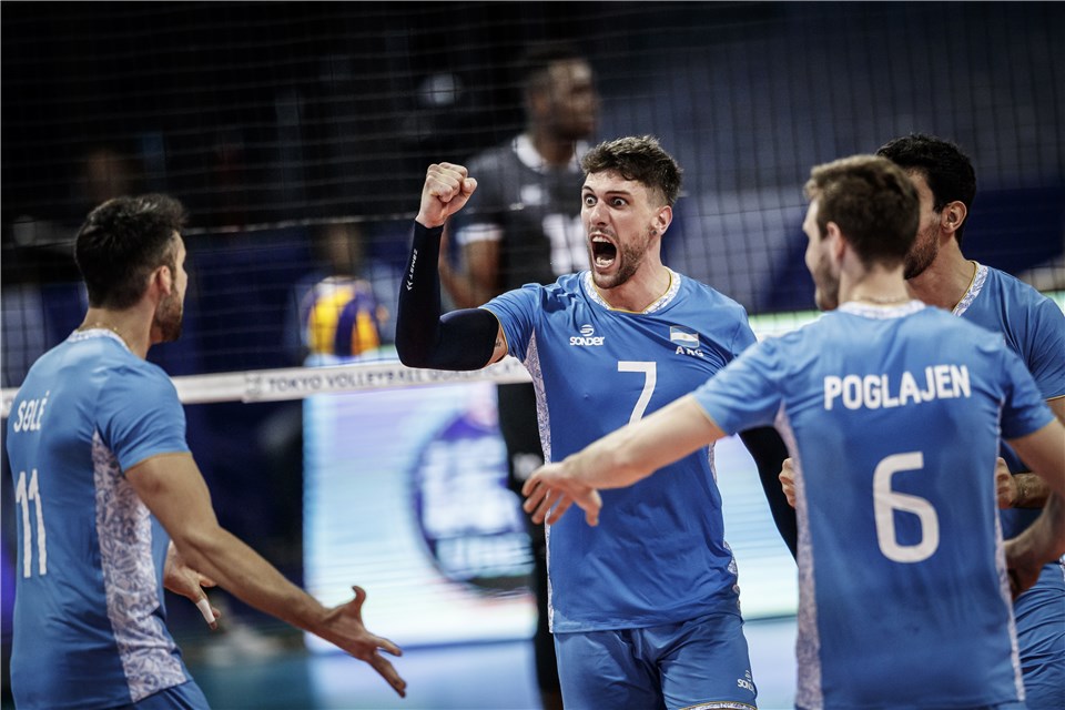 阿根廷男排头号球星!2019东奥资格赛首战精彩图集!