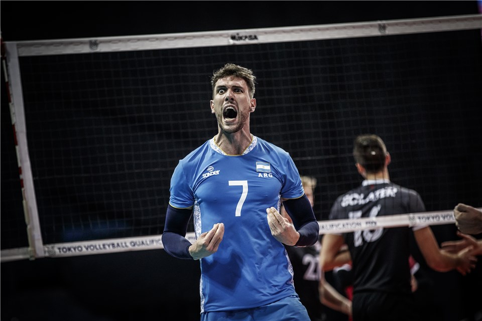 孔蒂!阿根廷男排头号球星!2019东奥资格赛首战精彩图集!