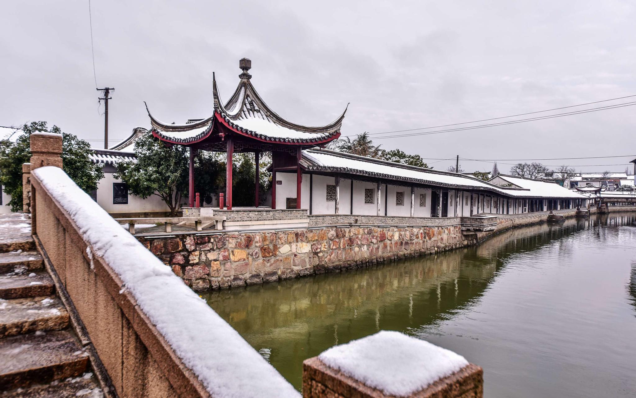 雪后古镇严家桥随拍 无锡锡山区羊尖镇|雪后|锡山区|古镇_新浪新闻