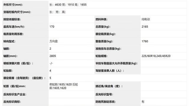 轴距方面有越级表现，奇瑞新能源eQ5亮相工信部