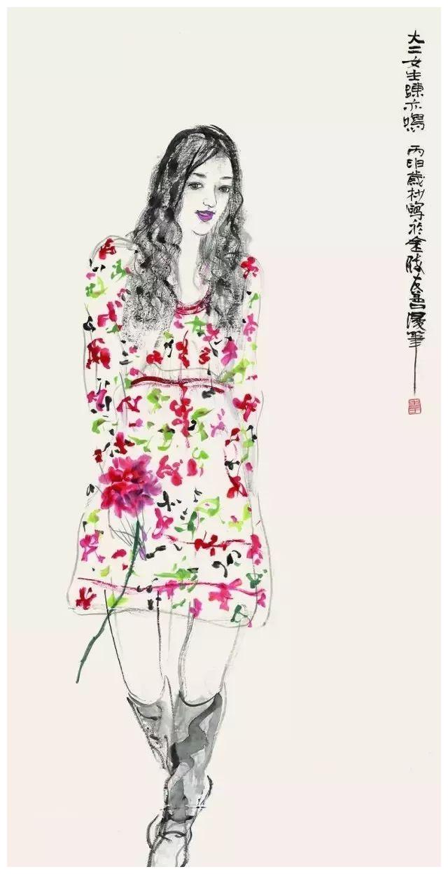 雄健之笔勾勒出一幅幅精彩的人物画作