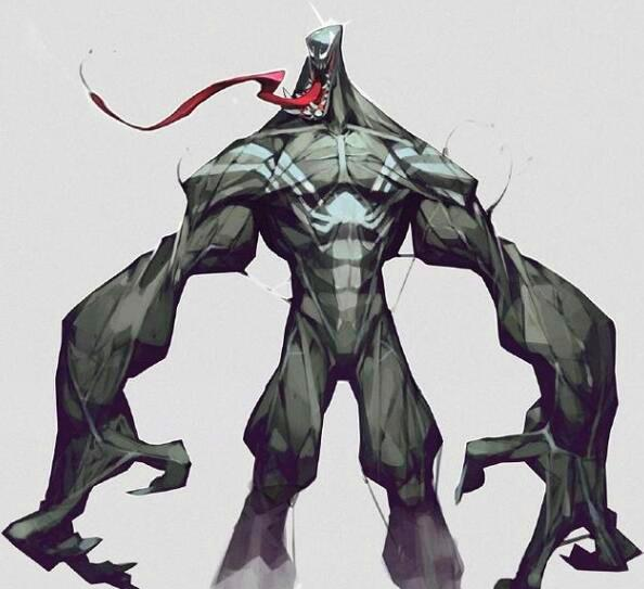 当动漫人物都扭曲化,毒液变化不大,图四太让人惊讶了!