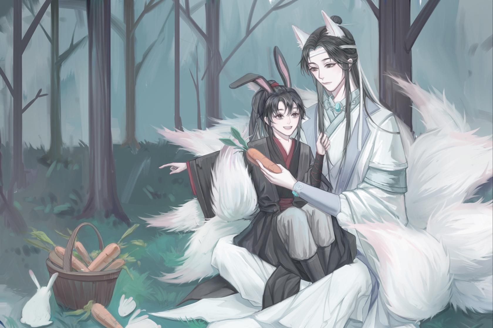 魔道祖师:人物关系新词语,瑶不可基金光瑶,蓝湛怀里羡式抱