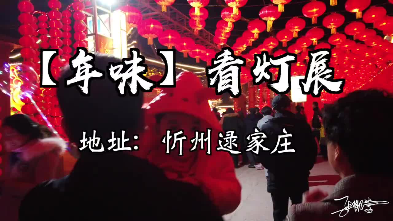 山西忻州逯家庄灯展随拍 感受视觉冲击