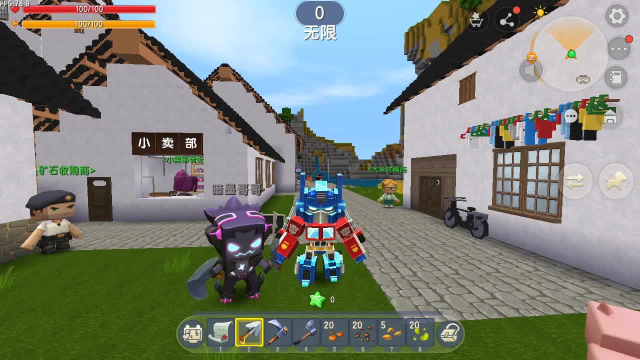 迷你世界瓦房年代用微缩模型做出来的房子太漂亮还有小霸王游戏机