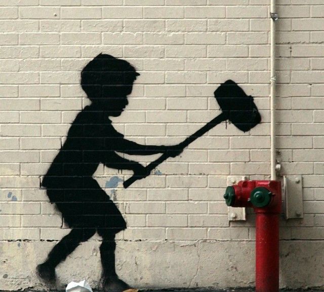 匿名的英国涂鸦艺术家——班克斯