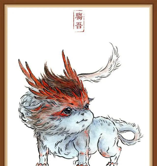 上古凶兽变q版漫画,穷奇太可爱,奶凶的样子让人欲罢不能|山海经|凶兽