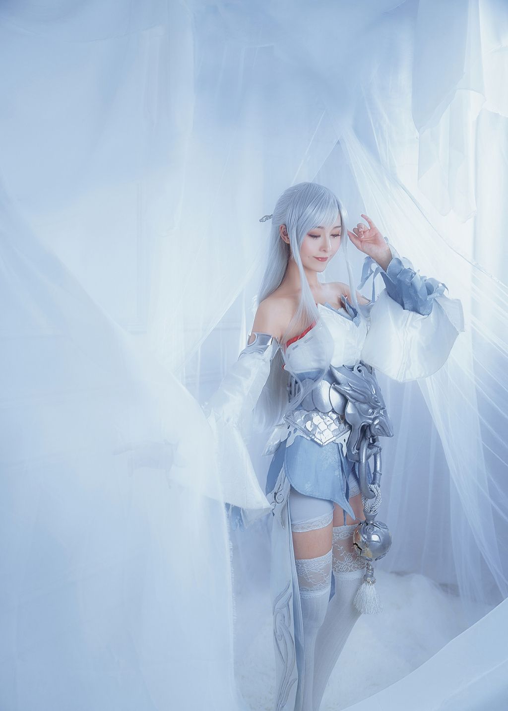 网易天谕小玉虚cos:这么美丽动人,表里如一的少女