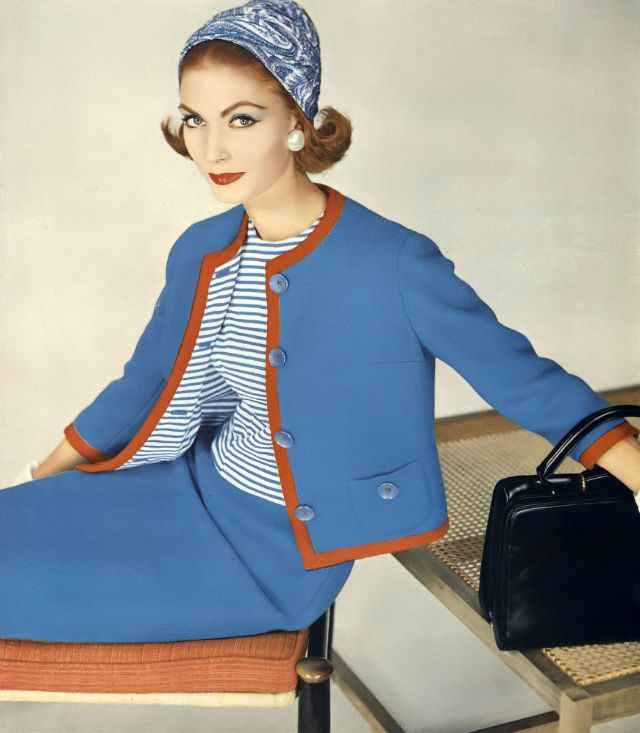 老照片:上世纪五十年代,带着 emme hats 的时尚人像(4)