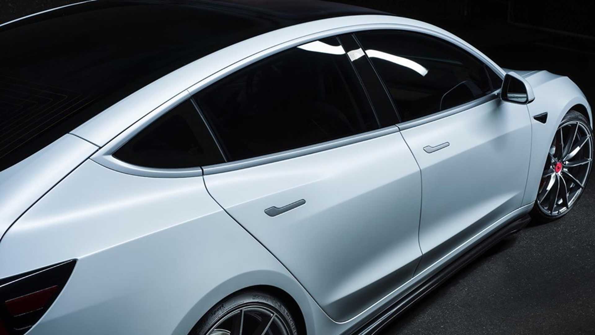 由vorsteiner团队改装的特斯拉model 3!