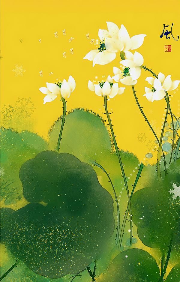 唯美古风壁纸 | 此花此叶常相映,翠减红衰愁杀人|荷花|西湖|杀人_新浪