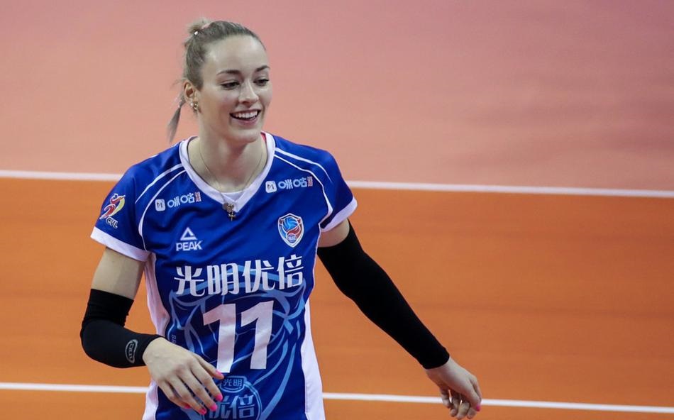 美女利普曼狂砍40分!女排联赛第七轮上海3:2八一精彩美图