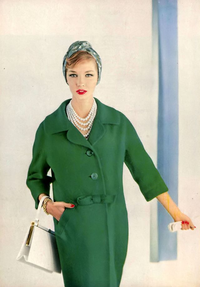 老照片:上世纪五十年代,带着 emme hats 的时尚人像(4)