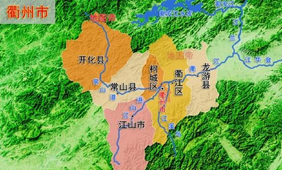 东南西北方向分别和金华市,兰溪市,丽水遂昌县,建德市相邻,面积约1143
