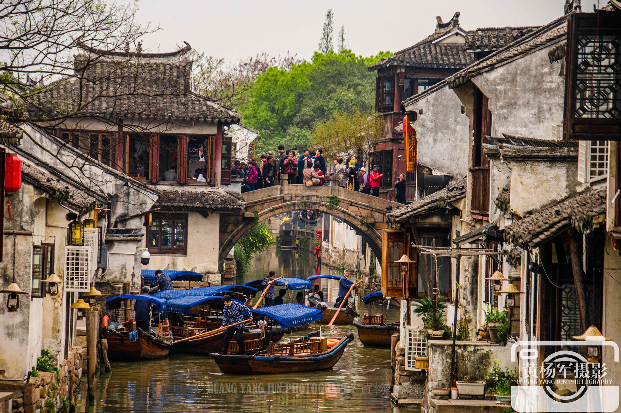 江苏苏州周庄古镇的古韵,迷人的江南水乡风光,中国第一水乡的美_高清