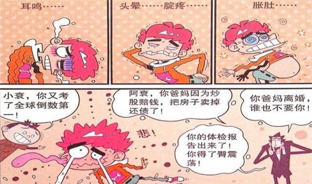 衰漫画金老师被“乌鸦嘴”祝福后变秃头阿衰不能惹它！|阿衰|乌鸦嘴|秃头_新浪新闻