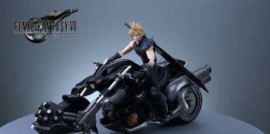《最终幻想7重制版》克劳德机车手办预览 360度无死角帅气