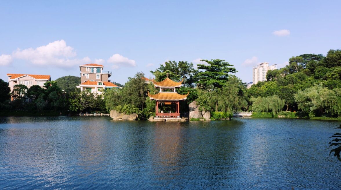 东莞长安公园如同优美的园林景观你会来游玩吗