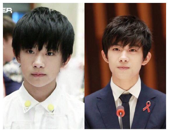 易烊千玺成长对比图,我知道我为什么喜欢你了,易烊千玺!